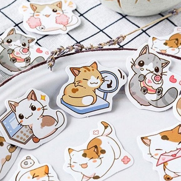 Kawaii Chibi Cat Stickers - Picture 3 of 9
